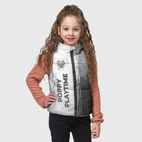 Детский жилет Poppy Playtime - white gradient по-вертикали / 3D-Черный – фото 3