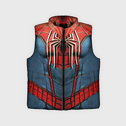 Детский жилет Классический костюм человека паука, цвет: 3D-черный