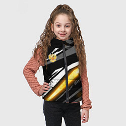 Детский жилет Герб России - Жёлтое свечение, цвет: 3D-красный — фото 2