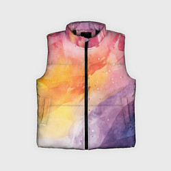 Детский жилет Краски акварели, цвет: 3D-черный