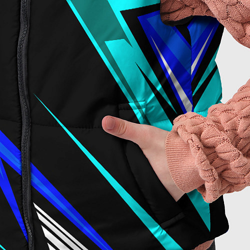 Детский жилет Субару - синий спорт / 3D-Светло-серый – фото 5