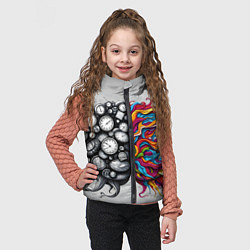 Детский жилет Полушария мозга, цвет: 3D-красный — фото 2