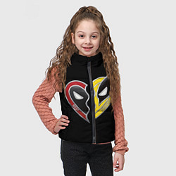 Детский жилет Deadpool and Wolverine best friends, цвет: 3D-черный — фото 2