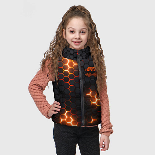 Детский жилет Arctic Monkeys - плиты с подсветкой / 3D-Черный – фото 3