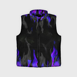 Детский жилет Неоновый огонь и дым, цвет: 3D-черный