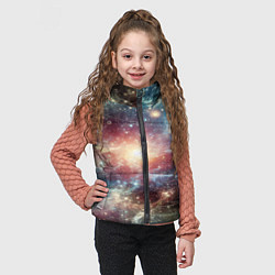 Детский жилет Космическая туманность, цвет: 3D-светло-серый — фото 2