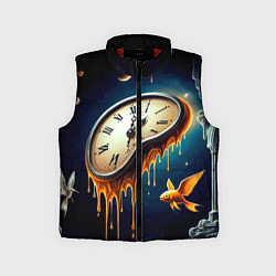 Детский жилет Течение времени - сюрреализм, цвет: 3D-красный
