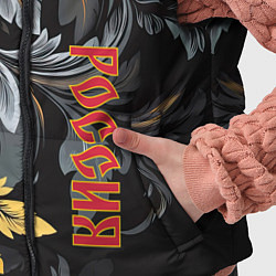 Детский жилет Россия - цветочный узор, цвет: 3D-черный — фото 2