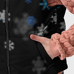 Детский жилет Снежинки объемные, цвет: 3D-светло-серый — фото 2