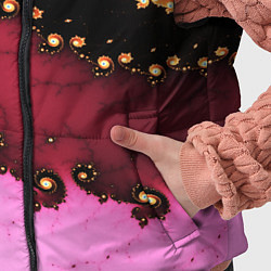 Детский жилет Фрактал узор розовый, цвет: 3D-красный — фото 2