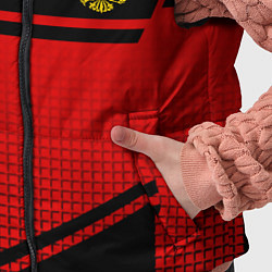 Детский жилет Россия герб геометрия, цвет: 3D-черный — фото 2