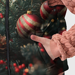Детский жилет Новый год - шарики, цвет: 3D-светло-серый — фото 2