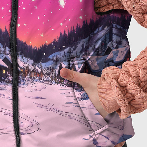 Детский жилет Закат рождества / 3D-Светло-серый – фото 5