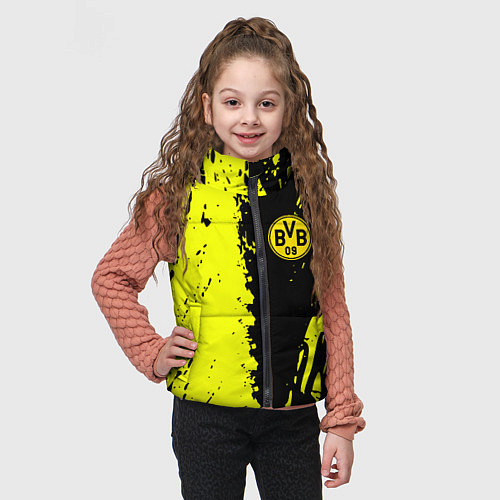 Детский жилет Borussia краски текстура / 3D-Красный – фото 3