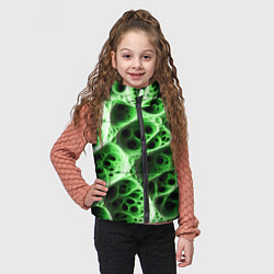 Детский жилет Зелёная пористая структура, цвет: 3D-черный — фото 2
