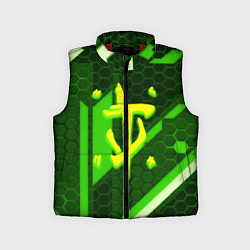 Детский жилет Doom geometry green, цвет: 3D-красный