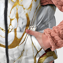 Детский жилет Жёлто-белый мрамор, цвет: 3D-черный — фото 2