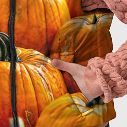 Детский жилет Много тыкв, цвет: 3D-красный — фото 2