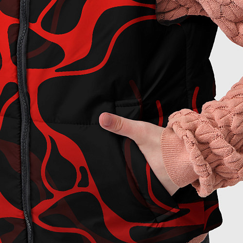 Детский жилет Exeed - red liquid / 3D-Светло-серый – фото 5