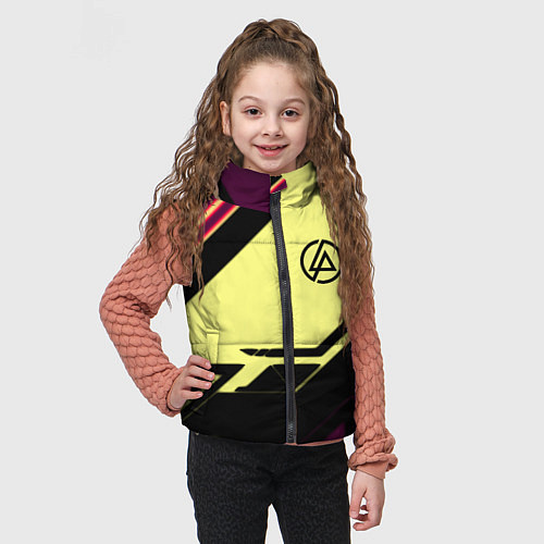 Детский жилет Linkin park geometry steel / 3D-Черный – фото 3