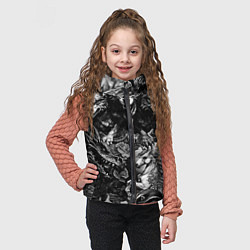 Детский жилет Дракон и другие мифические существа в стиле тату, цвет: 3D-черный — фото 2