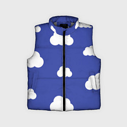 Детский жилет Легкие облака, цвет: 3D-светло-серый
