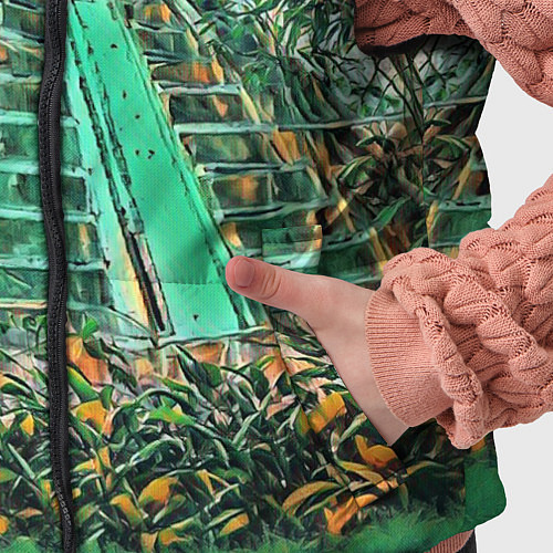 Детский жилет Башня в джунглях / 3D-Светло-серый – фото 5