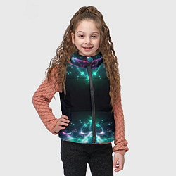 Детский жилет Блестки света - текстура, цвет: 3D-черный — фото 2
