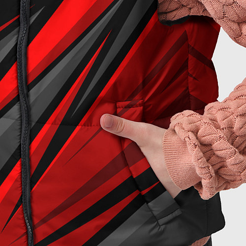 Детский жилет Toyota - красный спортивный / 3D-Светло-серый – фото 5