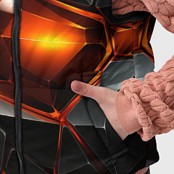 Детский жилет Красные стекла и черные камни - текстура, цвет: 3D-красный — фото 2