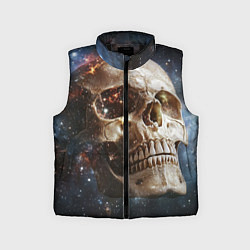 Детский жилет Череп - космос, цвет: 3D-черный