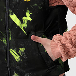 Детский жилет Зеленая краска в виде камуфляжа, цвет: 3D-красный — фото 2