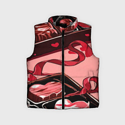 Детский жилет Шоколадки в форме сердца, цвет: 3D-светло-серый