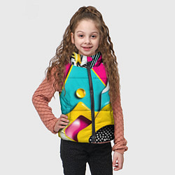 Детский жилет Праздничная абстракция, цвет: 3D-светло-серый — фото 2