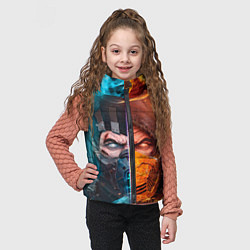 Детский жилет Mortal Kombat - Саб-зиро и Скорпион, цвет: 3D-красный — фото 2