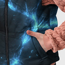 Детский жилет Синий свет из черной плиты, цвет: 3D-красный — фото 2