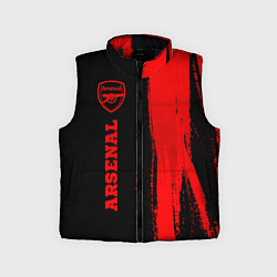 Детский жилет Arsenal - red gradient по-вертикали, цвет: 3D-черный