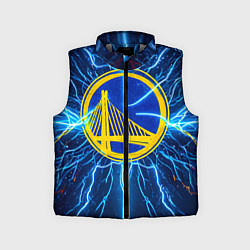 Детский жилет Голден Стэйт Уорриорз в разрядах молнии, цвет: 3D-светло-серый