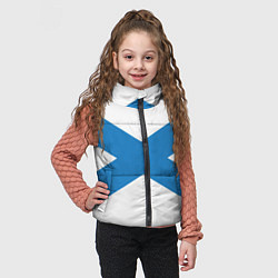 Детский жилет Военно-морской флот: Андреевский флаг, цвет: 3D-светло-серый — фото 2