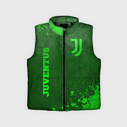 Детский жилет Juventus - green gradient вертикально, цвет: 3D-черный