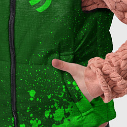 Детский жилет Juventus - green gradient вертикально, цвет: 3D-черный — фото 2