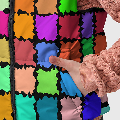 Детский жилет Лоскутки / 3D-Светло-серый – фото 5