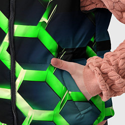 Детский жилет Neon Honeycombs, цвет: 3D-светло-серый — фото 2