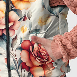 Детский жилет Паттерн с переплетением цветов, цвет: 3D-красный — фото 2