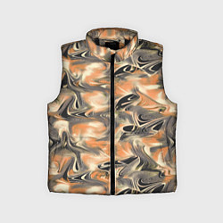 Детский жилет Абстракция - закрученный узор, цвет: 3D-черный