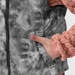 Детский жилет Серый тай дай - абстракция, цвет: 3D-светло-серый — фото 2