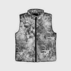 Детский жилет Серый тай дай - абстракция, цвет: 3D-светло-серый