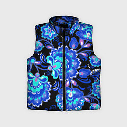 Детский жилет Хохлома негатив, цвет: 3D-черный