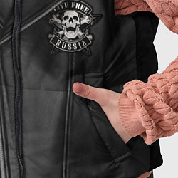 Детский жилет Косуха байкерская с нашивками, цвет: 3D-черный — фото 2