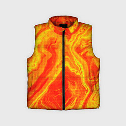 Детский жилет Огненный жёлто-красный, цвет: 3D-красный